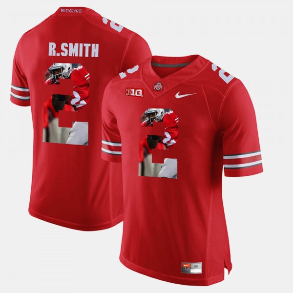 Ohio State Buckeyes Rod Smith Men's #2 Scarlet Pictorial Fashion College Football Jersey 2404CEVB2